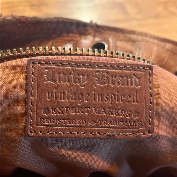 Lucky Brand Tan Leather Hobo Bag - Picture 12 of 16